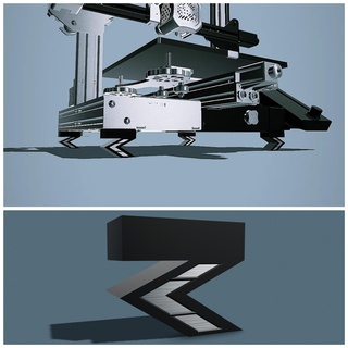 pieds ender 3 v2 machinerie équipement 3d print model - Mito3D
