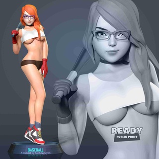 female baseball Fictional Characters 3d print model - Mito3D
