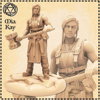 female blacksmith Characters 3d print model - Mito3D