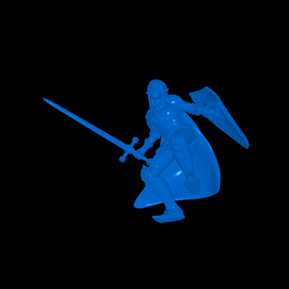 fêmea duende Guerreiro personagens 3d print model - Mito3D