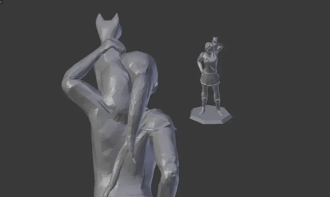 female knight cat 3d models download creality cloud 3d print model - Mito3D