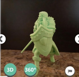 weiblich Paladin Spielzeuge Spiele 3d print model - Mito3D