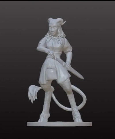 weiblich satyr schwert 3d modelle download realität wolke 3d print model - Mito3D