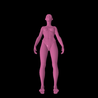 weiblich Frauen 3d print model - Mito3D