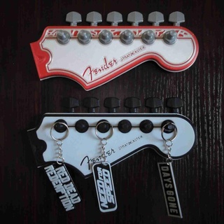 fender guitar headstock - key hanger wall art Home Decor 3d print model - Mito3D