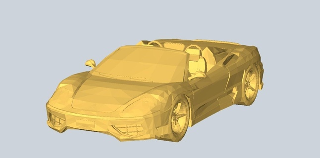 Ferrari model araba Sedanlar 3d print model - Mito3D