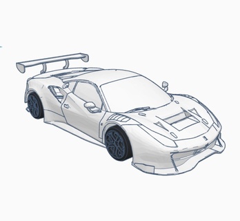 Ferrari trabalhando veículos 3d print model - Mito3D