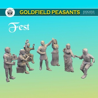 fest goldfield peasants Toys & Games 3d print model - Mito3D
