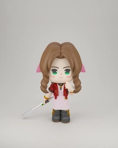 ffvii chibi aerith gainsborough 3d modèles télécharger créalité nuage 3d print model - Mito3D