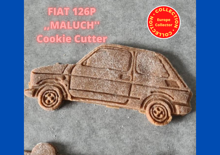 Fiat 126p Baby Plätzchen Cutter Lebensmittel 3d print model - Mito3D