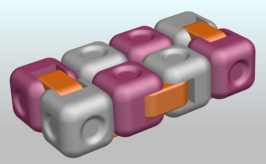 fidget cube 60 120 hacki Toys & Games 3d print model - Mito3D