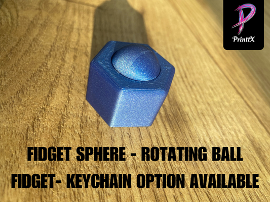 fidget sphere - rotating ball toy personal 3d models download creality cloud 3d print model - Mito3D