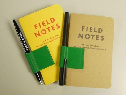 field note pen clip Household 3d print model - Mito3D