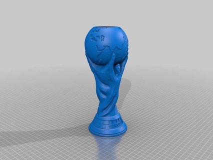 fifa world cup planter Sculptures & Cultural Relics 3d print model - Mito3D