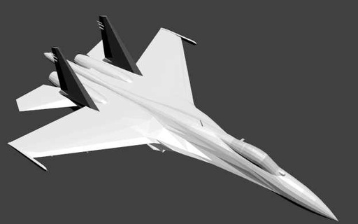 lutador jato aeronave 3d print model - Mito3D
