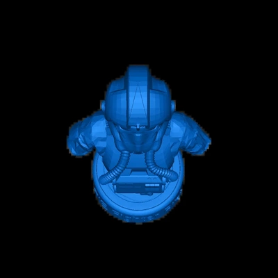 kämpfer pilot 3d modelle download realität wolke 3d print model - Mito3D