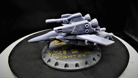 fighter vf-1s - macross robotech static figure Robots 3d print model - Mito3D
