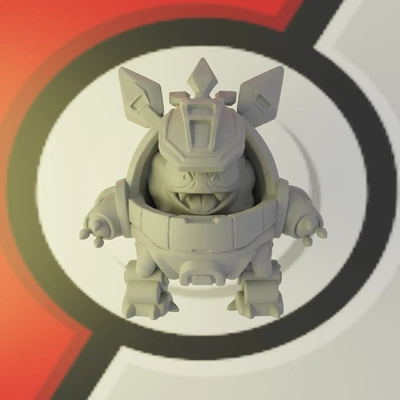 zahl mecha gengar 3d modelle download realität wolke 3d print model - Mito3D