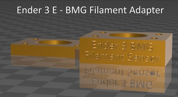 filamento sensor montare ender 3 bmg estrusore aggiornamento 3d print model - Mito3D