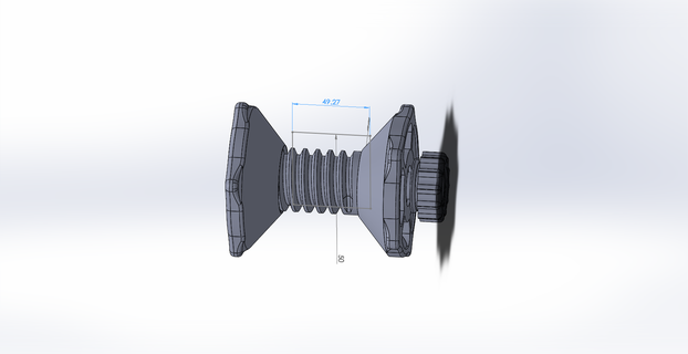 filamento carrete soporte impresora partes accesorios 3d print model - Mito3D