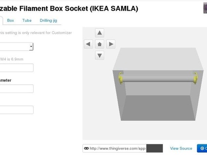 filament espace rangement Ikea Samla outils 3d print model - Mito3D