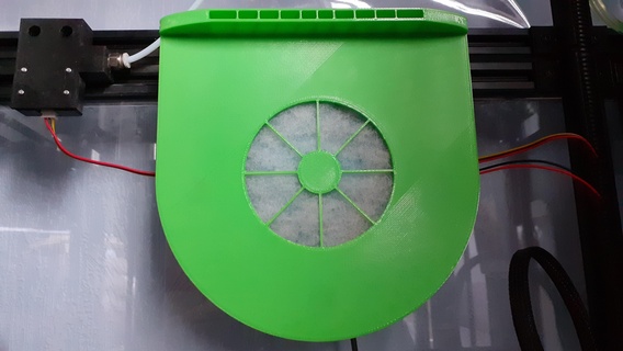 filtration purificateur hepa charbon abs carbone imprimante pièces accessoires 3d print model - Mito3D