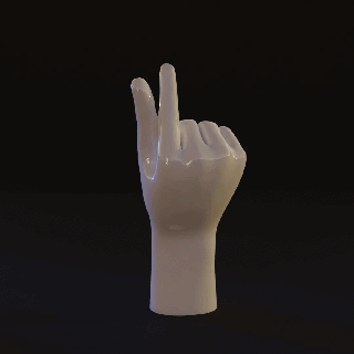 Finger Herz Hand Körper Teile 3d print model - Mito3D