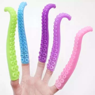 doigt tentacule poulpe jouet animaux 3d print model - Mito3D