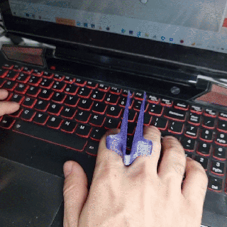 Finger Pinzette Katze Pfote Lebensmittel 3d print model - Mito3D