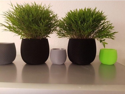 aletas plantador naturaleza plantas 3d print model - Mito3D