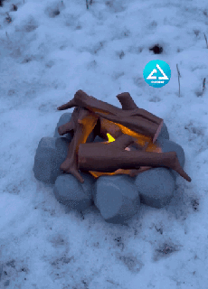 fire camp Rocks 3d print model - Mito3D