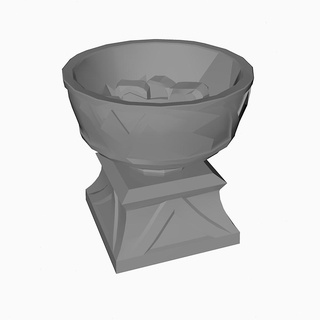 fire pit poly Household 3d print model - Mito3D