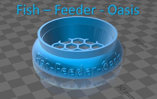 pesce alimentatore oasi cibo posto 3d print model - Mito3D