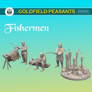 fishermen goldfield peasants Toys & Games 3d print model - Mito3D