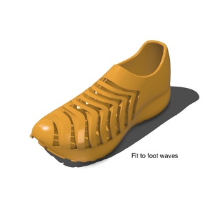 in forma piede flessibile scarpa moda 3d print model - Mito3D