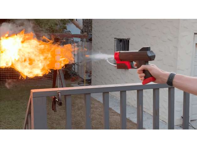flame thrower DIY 3D print model - Mito3D