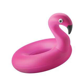 flamingo swimming ring Outdoor 3d print model - Mito3D