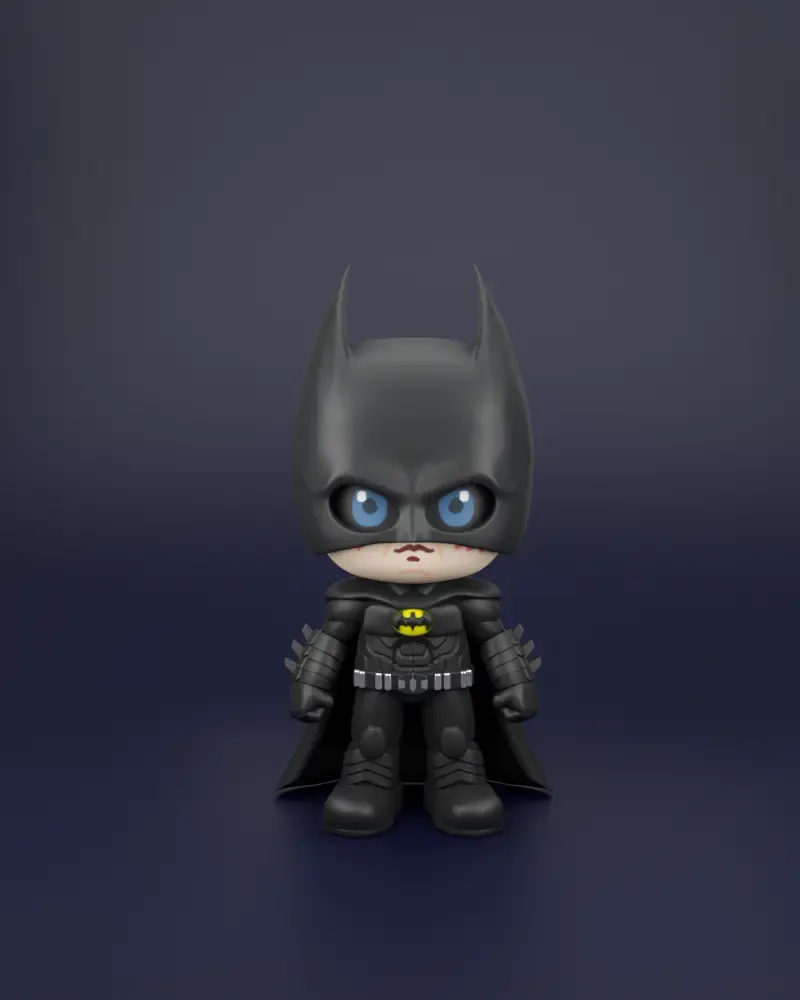 flash batman chibi 3d models download creality cloud 3D print model - Mito3D