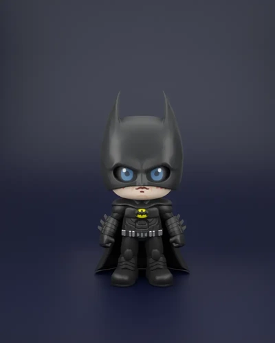 flash batman chibi 3d models download creality cloud 3d print model - Mito3D