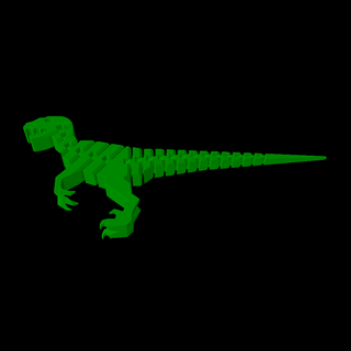 esnek Raptor hayvanlar 3d print model - Mito3D