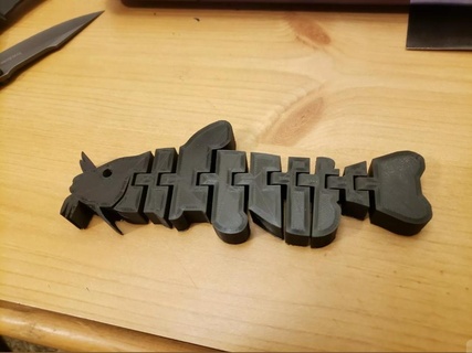 flexi-catfish Toy Bricks 3d print model - Mito3D
