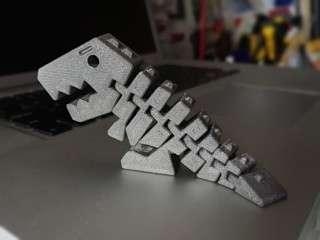 flexi rex dinosauro 3d print model - Mito3D