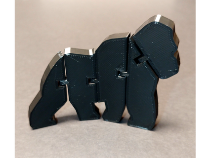 esnek mafsallı goril bulmacalar Brain teasers 3d print model - Mito3D