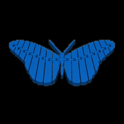 flexi butterfly 3d models download creality cloud 3d print model - Mito3D