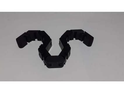 flessibile catena orecchio risparmiatore maschera covid 3d print model - Mito3D