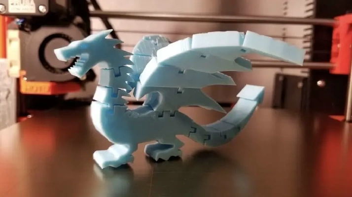 flexi dragon 3d modèles télécharger créalité nuage 3d print model - Mito3D