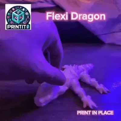 flexi dragon 3d models download creality cloud 3d print model - Mito3D