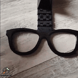 flexi eyeglass holder Home Decor 3d print model - Mito3D