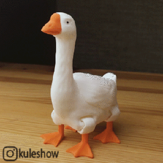 flexi ganso animales 3d print model - Mito3D