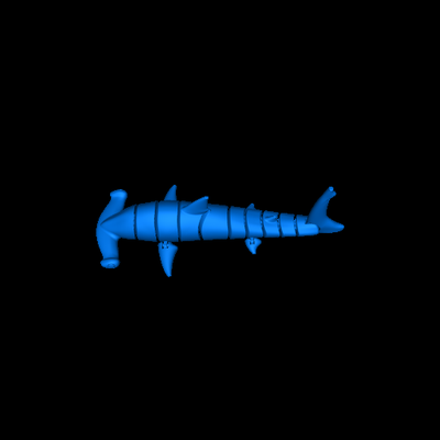 esnek çekiç başlı köpekbalığı 3d modeller indir creality bulut 3d print model - Mito3D